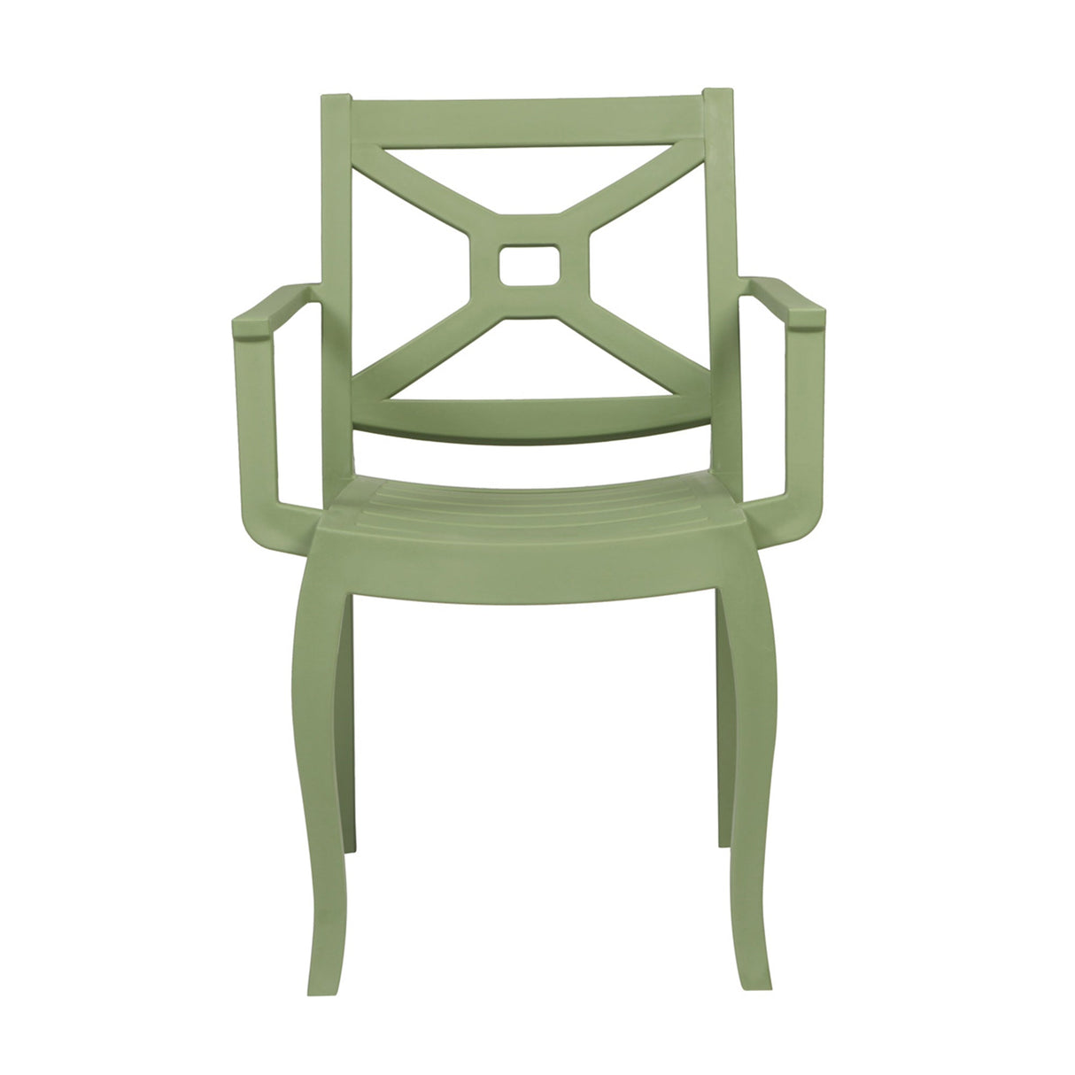 Rainbow Outdoor Zeus Set of 2 Stackable Armchair-Green