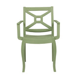 Rainbow Outdoor Zeus Set of 2 Stackable Armchair-Green
