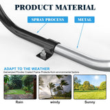 Chery Industrial 46" Metal Round Portable Picnic Table with Umbrella Hole