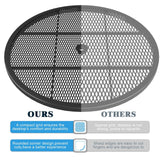 Chery Industrial 46" Metal Round Portable Picnic Table with Umbrella Hole