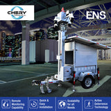 Chery Industrial 870W Solar Surveillance Trailer