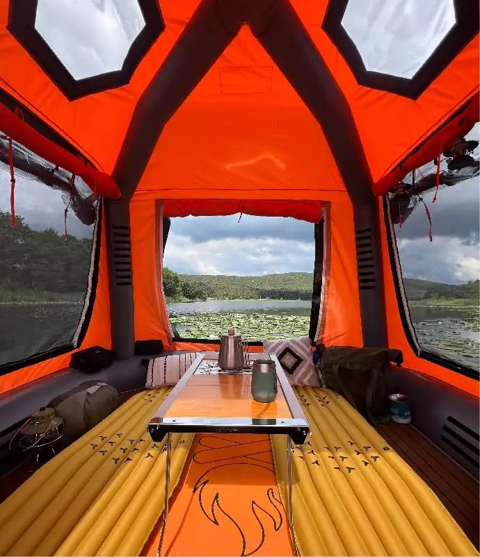 sönmez inflatable tent Sonmez Outdoor Inflatable Floating Tent with Digital Air Pump – The Imperial Luxe
