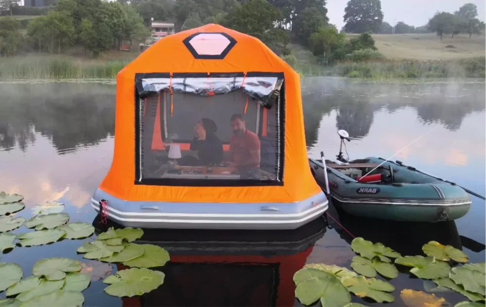 Sonmez Outdoor Inflatable Floating Tent with Digital Air Pump
