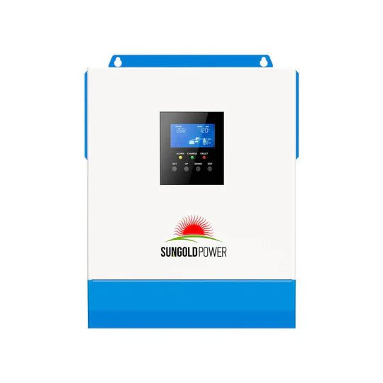 SunGoldPower 3000W 24V Solar Inverter Charger – Pure Sine Wave Inverter with MPPT Solar & AC Charger