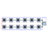Alien Hydroponics AERO 12 Pot 2 Row Kit