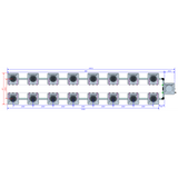Alien Hydroponics AERO 16 Pot 2 Row Kit