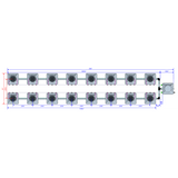 Alien Hydroponics AERO 16 Pot 2 Row Kit