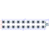 Alien Hydroponics AERO 18 Pot 2 Row Kit