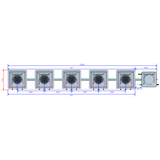 Alien Hydroponics AERO 5 Pot 1 Row Kit