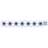 Alien Hydroponics AERO 7 Pot 1 Row Kit