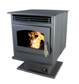 Breckwell Hearth Maverick 24" Freestanding Pellet Stove SP22E + Pedestal