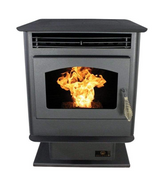 Breckwell Hearth Maverick 24" Freestanding Pellet Stove SP22E + Pedestal