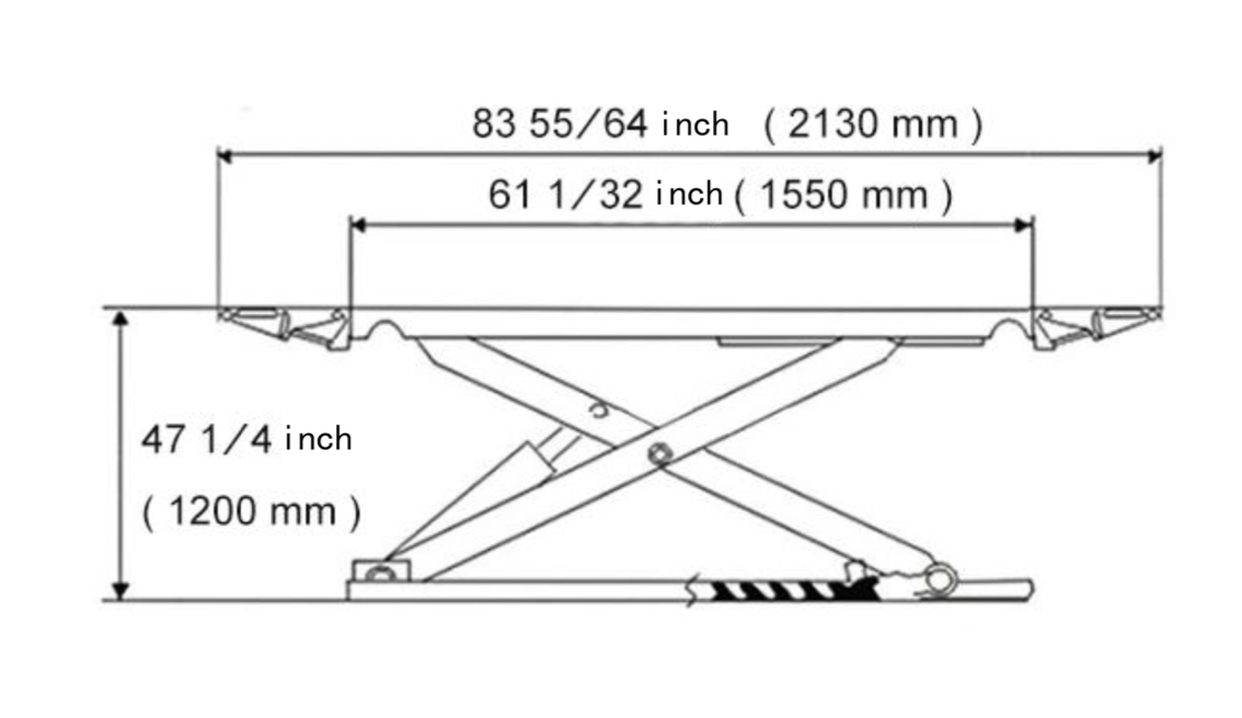 Katool 8,000 lbs Electric Mid Rise Scissor Lift KT‑X90E