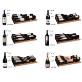 Allavino Reserva Series 67-Bottle 71″ Tall Dual Zone Left Hinge Black Shallow Wine Refrigerator with Wood Front Shelves