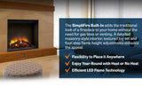 SimpliFire 30-Inch Built-In Electric Fireplace