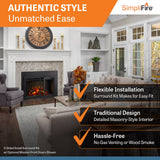 SimpliFire 25-Inch Traditional Electric Fireplace Insert