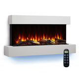 SimpliFire Format 43-Inch Floating Mantel Wall Mount Linear Electric Fireplace