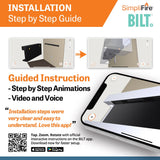 SimpliFire Format 43-Inch Floating Mantel Wall Mount Linear Electric Fireplace