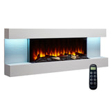 SimpliFire Format 60-Inch Floating Mantel Wall Mount Linear Electric Fireplace