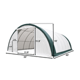 Chery Industrial Single Truss Arch Storage Shelter W30'xL40'xH15'