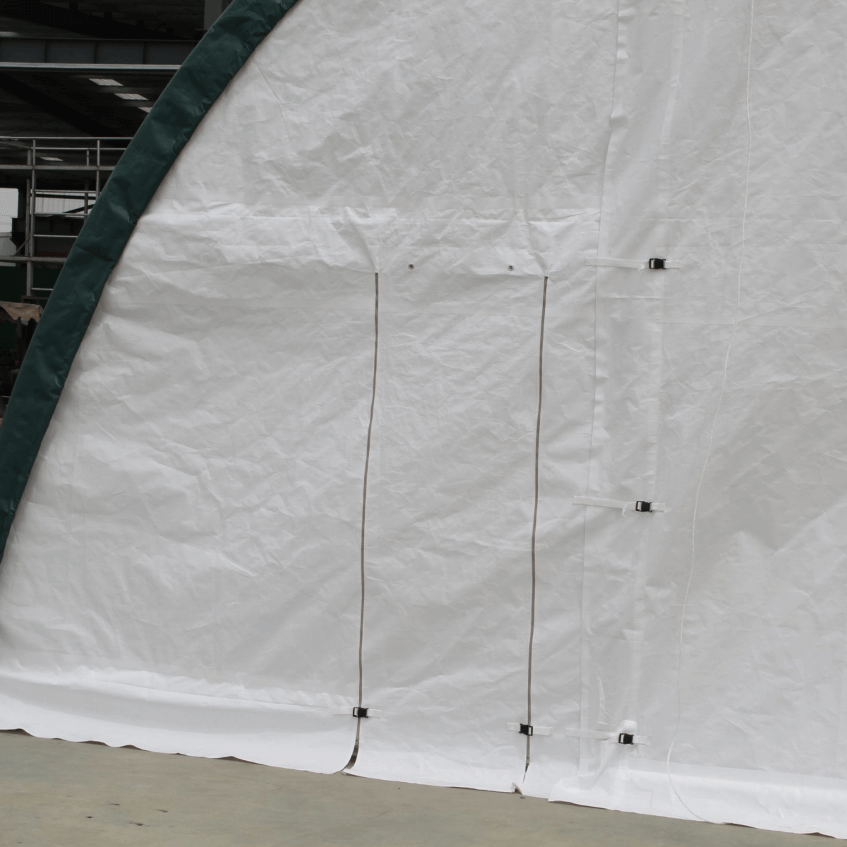 Chery Industrial Single Truss Arch Storage Shelter W30'xL40'xH15'