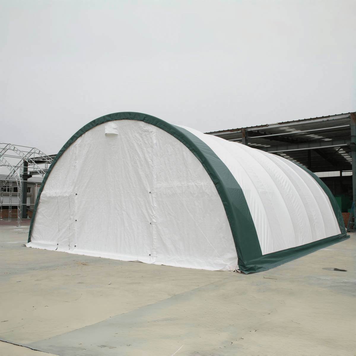 Chery Industrial Single Truss Arch Storage Shelter W30'xL40'xH15'