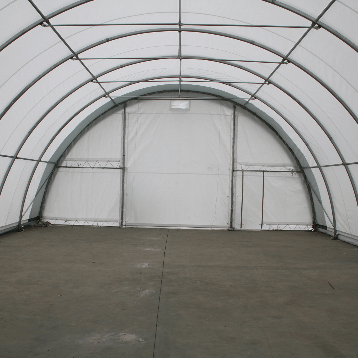 Chery Industrial Single Truss Arch Storage Shelter W30'xL40'xH15'
