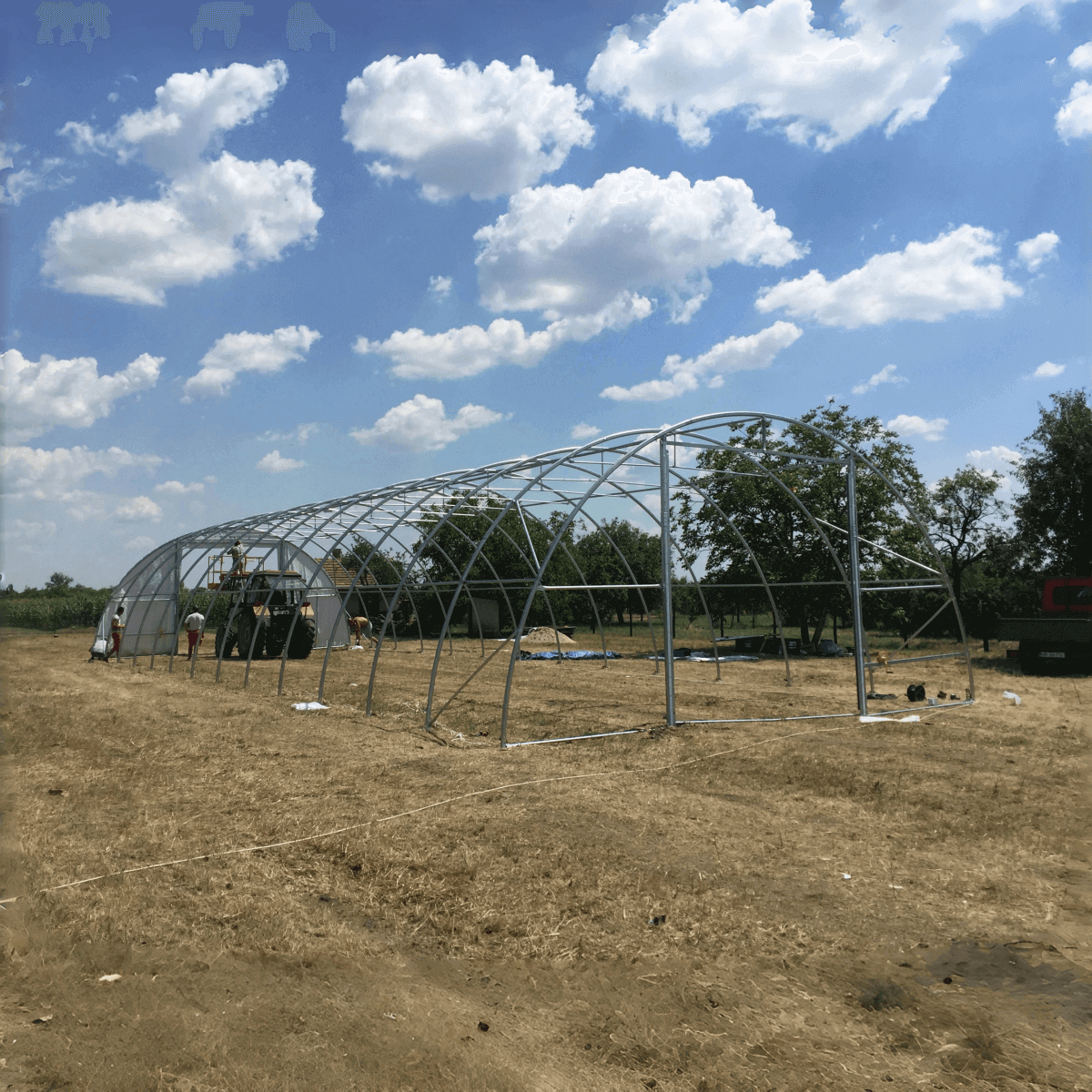 Chery Industrial Gold Mountain 30’ x 85’ x 15’ Single Truss Arch Storage Shelter
