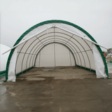 Chery Industrial Gold Mountain 20’ x 42’ x 12’ Single Truss Arch Storage Shelter – 840 sq ft Galvanized Steel Frame, 11 oz PE Canopy
