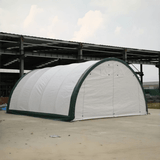 Chery Industrial Gold Mountain 20’ x 42’ x 12’ Single Truss Arch Storage Shelter – 840 sq ft Galvanized Steel Frame, 11 oz PE Canopy