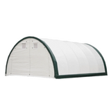 Chery Industrial Gold Mountain 20’ x 42’ x 12’ Single Truss Arch Storage Shelter – 840 sq ft Galvanized Steel Frame, 11 oz PE Canopy