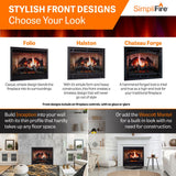 SimpliFire 36-Inch Inception Traditional Electric Fireplace