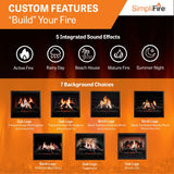 SimpliFire 36-Inch Inception Traditional Electric Fireplace
