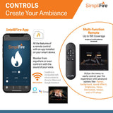 SimpliFire 36-Inch Inception Traditional Electric Fireplace