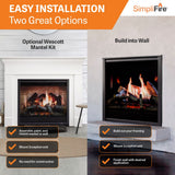 SimpliFire 36-Inch Inception Traditional Electric Fireplace