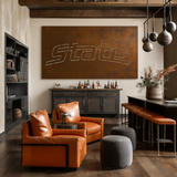 The Michigan State - Metal Wall Art - Landscape Umber