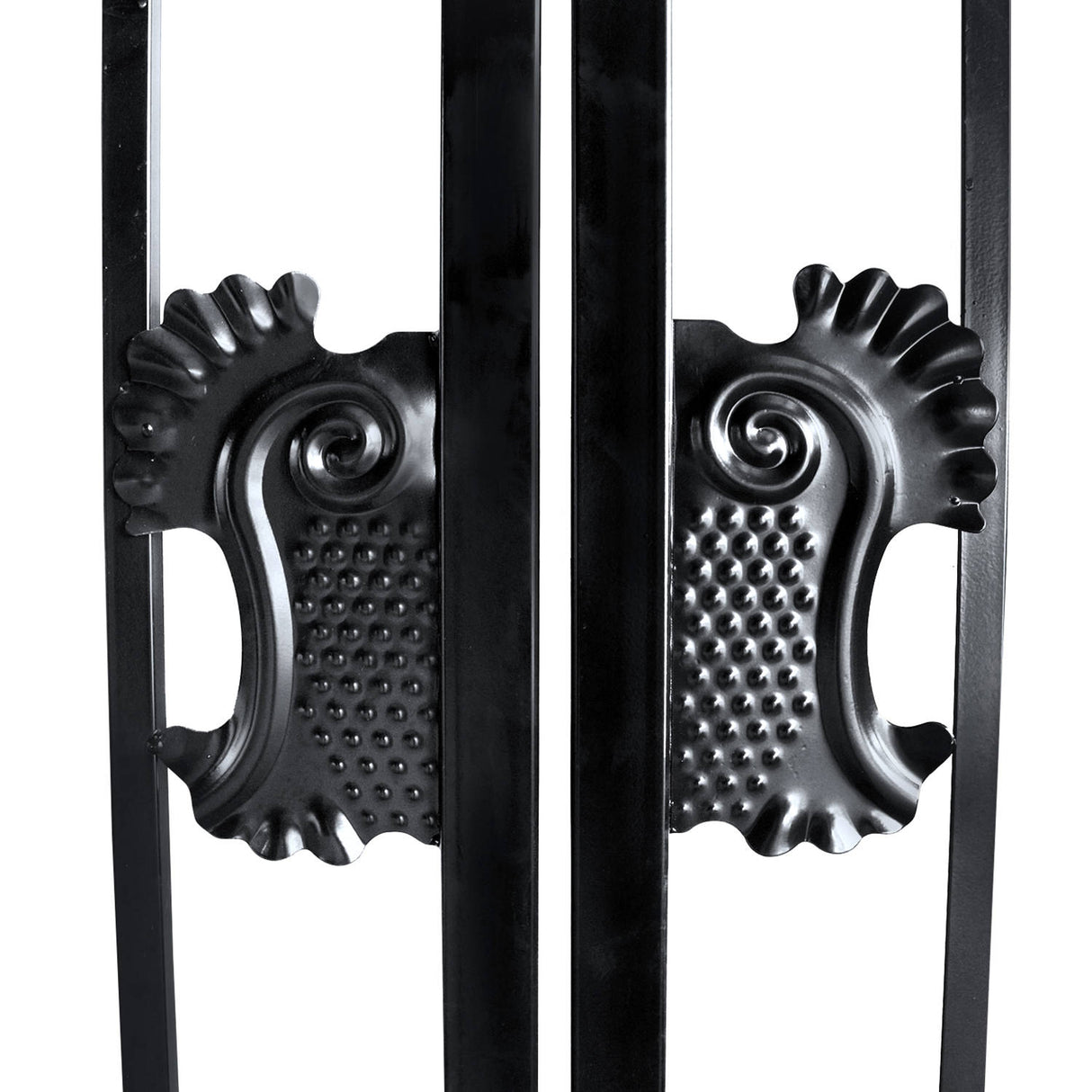 Chery Industrial 16x8 ft Steel Dual Swing Driveway Gate with Horse Pattern