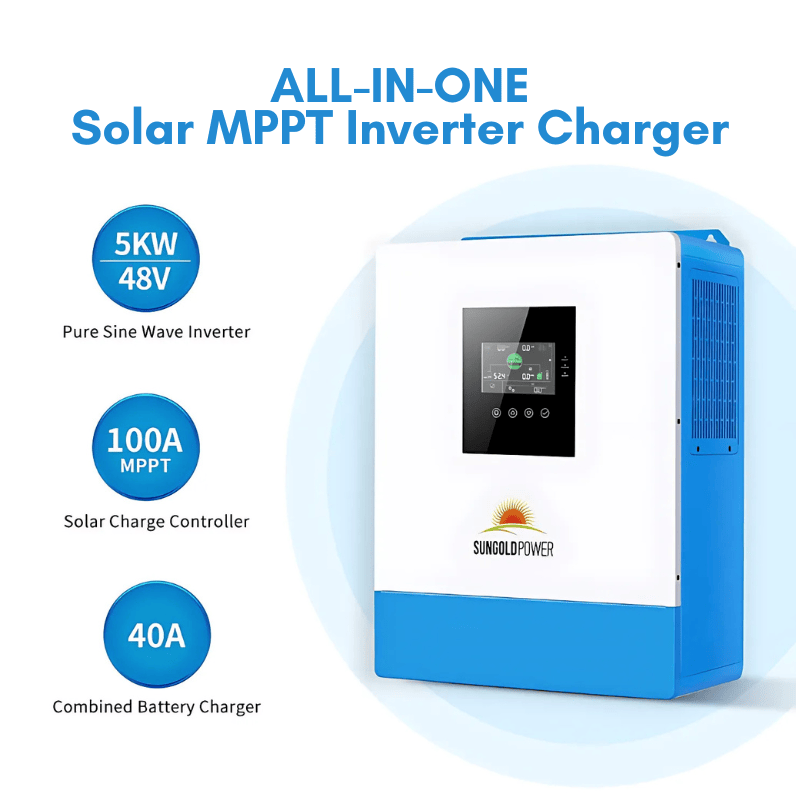 SunGoldPower 10000W 48V Solar Charger Inverter (2 Units Parallel)