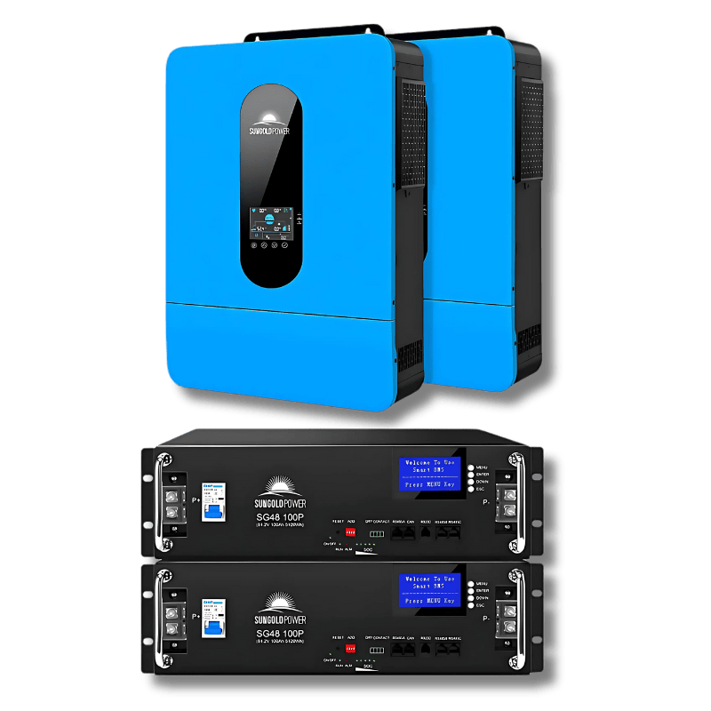 SunGoldPower 13,000W 48V Solar Charge Inverter Split Phase + WiFi Monitor (2 Units Parallel)