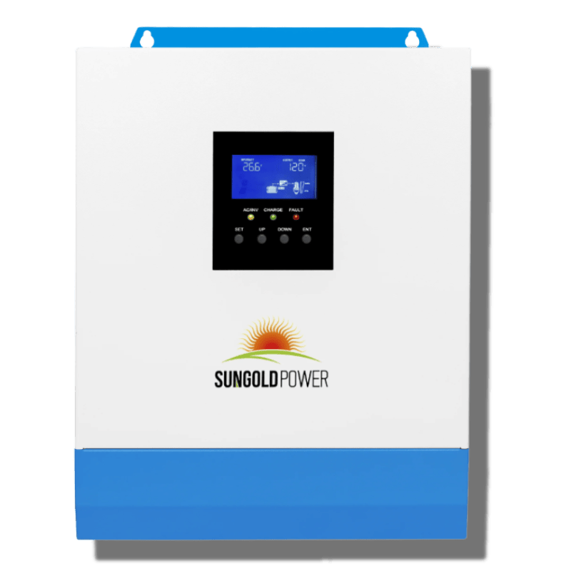 SunGoldPower 3000W 24V Solar Inverter Charger – Pure Sine Wave Inverter with MPPT Solar & AC Charger