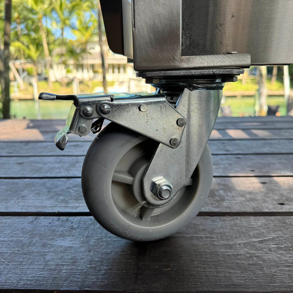 Tagwood BBQ Argentine Wood Fire & Charcoal Gaucho Grill BBQ18SS Stainless Steel Freestanding Grill with Shovel Poker & Heavy-Duty Casters for Mobility PRE-ORDER