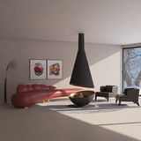 HearthArtSinn Shine 7 Luxury Hemispherical Hanging Fireplace