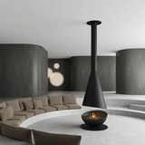HearthArtSinn Shine 7 Luxury Hemispherical Hanging Fireplace