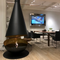 HearthArtSinn Shine 7 Luxury Hemispherical Hanging Fireplace