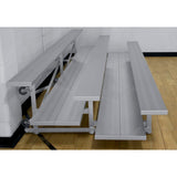 Gared Spectator Tip-N-Roll Bleacher 21′ 3-Row Double Foot Plank Portable Seating TRB0321DF