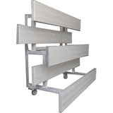 Gared Spectator Tip-N-Roll Bleacher – 2-Row 21′ Long Portable Seating SKU TRB0221