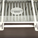 Tagwood BBQ 15" Stainless Steel Table Top Warming Brazier w/ Acacia Wood Legs BBQ07SS