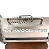 Tagwood BBQ 15" Stainless Steel Table Top Warming Brazier w/ Acacia Wood Legs BBQ07SS