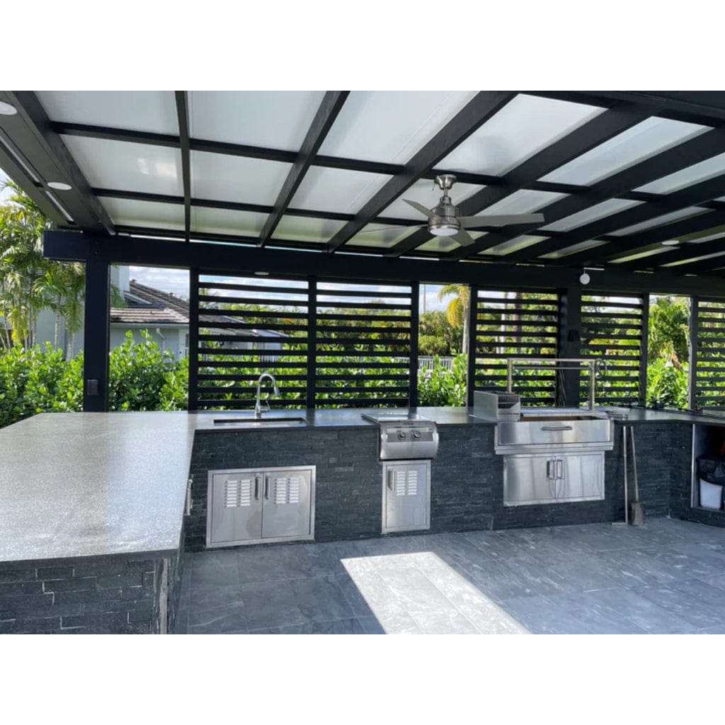 Tagwood BBQ 48" All Stainless Steel Santa Maria Argentine Built-In Wood Fire & Charcoal Grill BBQ05SS