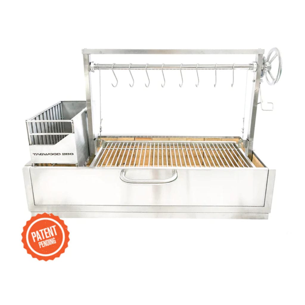 Tagwood BBQ 48" All Stainless Steel Santa Maria Argentine Built-In Wood Fire & Charcoal Grill BBQ05SS